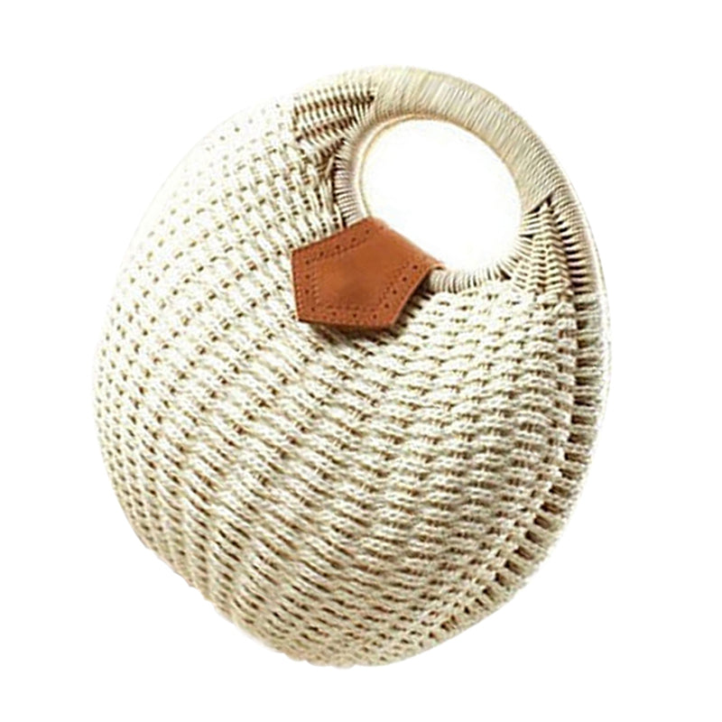 Snail's Nest Tote Handbag Summer Beach Bags Woman Straw Bags Women's Handba E6F1