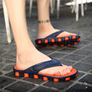 Men's Casual Sports Slippers Non-Slip Breathable Beach Bath Sandals Soft Flat Slippers