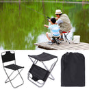 ZANLURE 2 In 1 Folding Fishing Chair Camping Picnic Beach Seat Portable Stool