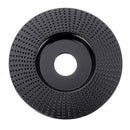 Drillpro Black 100x16/110x22mm Plane Wood Carving Disc Tungsten Carbide Shaping Disc Angle Grinding Wheel Sanding Carving Rotary Tool Abrasive Disc for Angle Grinder