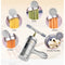 Noodle Maker Manual Press Machine Pasta Spaghetti Fruit Juicer Stainless Steel