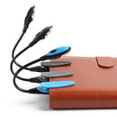 Portable Flexible Mini Clip On Book Desk Light Bright White Reading Lamp