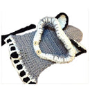 Winter Beanie Baby Sweater Fox Kids Girls Boys Wool Warm Scarf Hood holds H Y7W1
