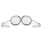 7/8inch Motorcycle Handlebar End View Metal Mirrors 360 Rotation Cafe Racer Chrome