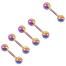 Colorful TITANIUM TRAGUS CARTILAGE Helix Ear Rings Stud Barbell Piercing Je H3Y9