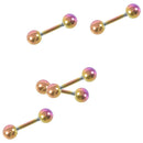 Colorful TITANIUM TRAGUS CARTILAGE Helix Ear Rings Stud Barbell Piercing Je H3Y9
