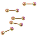 Colorful TITANIUM TRAGUS CARTILAGE Helix Ear Rings Stud Barbell Piercing Je H3Y9