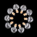 10pcs glass cork bottle glasses ampoules wool bottle pendants heart form P2Q3