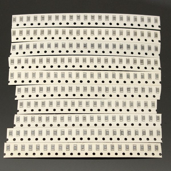 3400 Pcs 0R~10MR 170 Value 1/4W 5% 1206 Chip Fixed SMD Resistor Kit