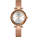 MEGIR 4211 Diamond Waterproof Casual Style Women Watch Milanese Steel Quartz Watches