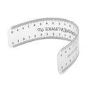 Eyebrow Care Stencil Shaper Ruler Measuring Tool Makeup Reusable black