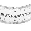 Eyebrow Care Stencil Shaper Ruler Measuring Tool Makeup Reusable black