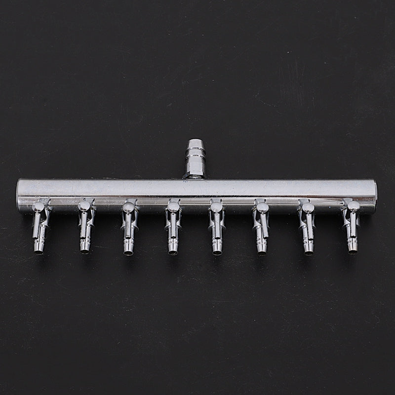 Aquarium 8Way Air Flow Splitter Lever Control Valve 3/8 Inch Tube Dia D9X4