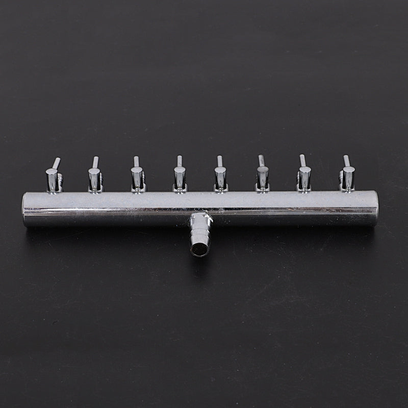 Aquarium 8Way Air Flow Splitter Lever Control Valve 3/8 Inch Tube Dia D9X4