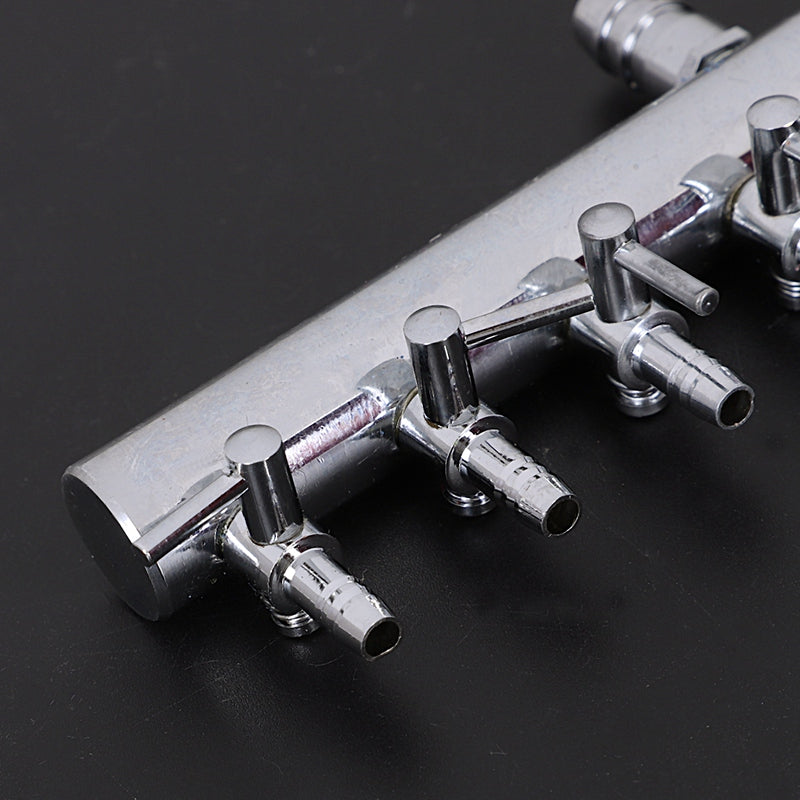 Aquarium 8Way Air Flow Splitter Lever Control Valve 3/8 Inch Tube Dia D9X4