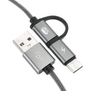 JDB 2 in 1 Type C Micro USB Fast Charging Cable With QC3.0/2.0 For Oneplus5 Xiaomi 6 A1 Redmi Note 4