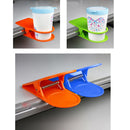 Honana Creative Home Office Desk Side Table Clip Design Coffee Mug Water Bottle Cup Holder Cup Tray