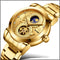 TEVISE T843B Dragon Design Automatic Mechanical Watches Stainless Steel Band Men Watch