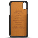 Premium Cowhide Leather Card Slot Protective Case For iPhone XS