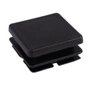 Square Table Chair Leg Tube Pipe Feet Insert Cap 25mmx25mm 30pcs Black Z4S3