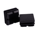 Square Table Chair Leg Tube Pipe Feet Insert Cap 25mmx25mm 30pcs Black Z4S3