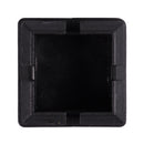 Square Table Chair Leg Tube Pipe Feet Insert Cap 25mmx25mm 30pcs Black Z4S3