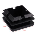 Square Table Chair Leg Tube Pipe Feet Insert Cap 25mmx25mm 30pcs Black Z4S3