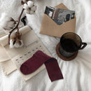 Women's Fashion Solid Color Performance Ribbed Cotton Knitted Slouchy Socks E8A3