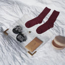 Women's Fashion Solid Color Performance Ribbed Cotton Knitted Slouchy Socks E8A3