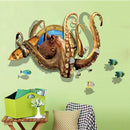 Miico Creative 3D Sea Animals Octopus Frame PVC Removable Home Room Decorative Decor Sticker