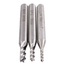 3 Shank HSS Shank Cutting Tool milling cutter With 4 flutes 2mm/3mm/4mm x 6 M8B7