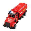 Baby Kids Fire Tanker Truck Construction Agitating Lorry Vehicle Cars Model Toys for Kids Children Toddlers Boys Gift