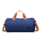 Canvas Wet Dry Separation Shoes Yoga Bag Sports Fitness Cylindrical Gym Bag Travel Luggage Shoulder Bag