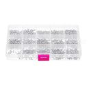 Suleve MXST1 480Pcs M2/M2.5/M3 Torx Machine Screw 304 Stainless Steel Pan Head Bolt Nut Assortment