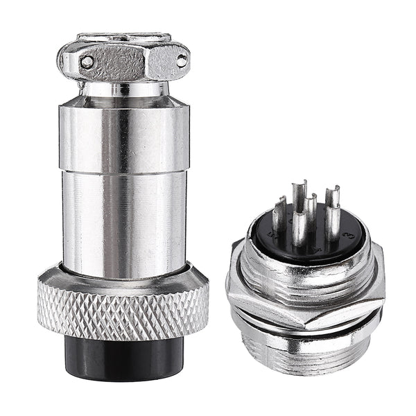 GX20 6 Pin 20mm Male & Female Wire Panel Circular Connector Aviation Socket Plug