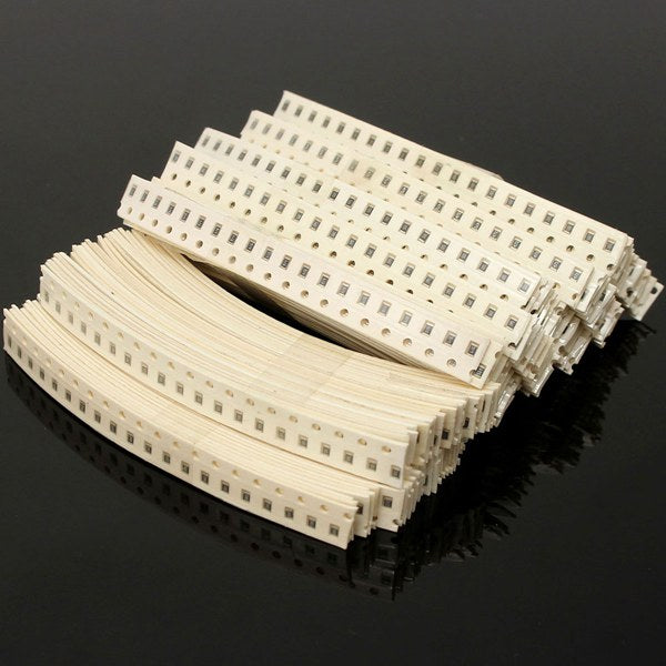 3400pcs 170 Value 0805 SMD Resistor Kit 0R~10MR 1/8W 5% Resistance