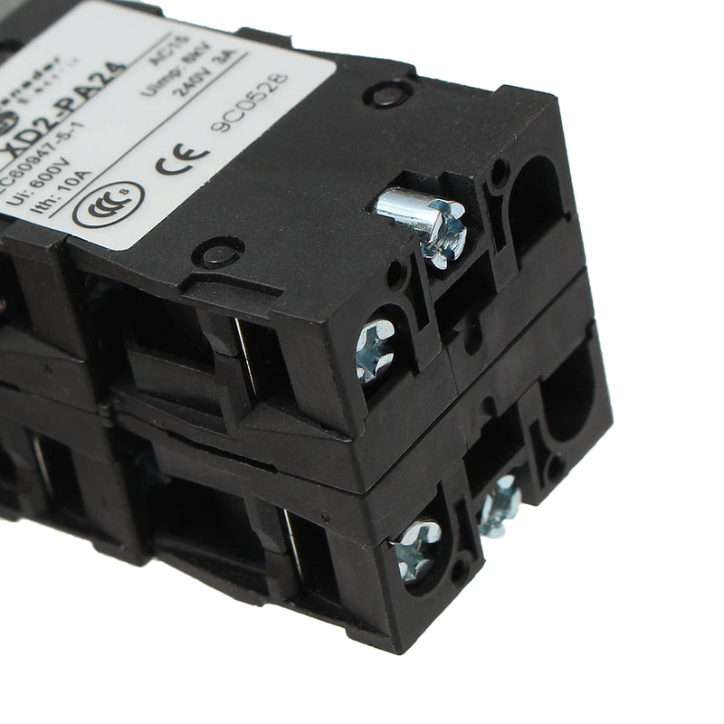 600V Spring Return Joystick Self-Reset Switch 4 Position 4NO XD2PA24CR Black