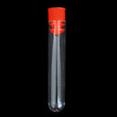 20 Pcs Non-Completed Plastic Test Tubes Lab Test Tool With Screw Cap Transp A5U3