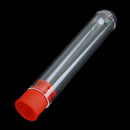 20 Pcs Non-Completed Plastic Test Tubes Lab Test Tool With Screw Cap Transp A5U3