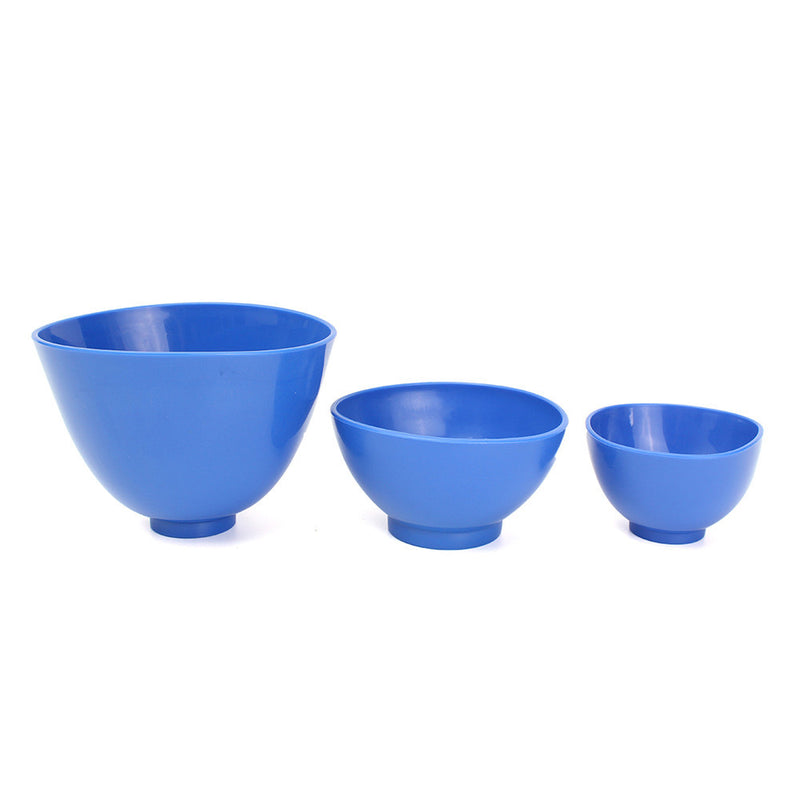 3pcs Dental Nonstick Impression Alginate Flexible Rubber Mixing Medical Bowls Dental Tools