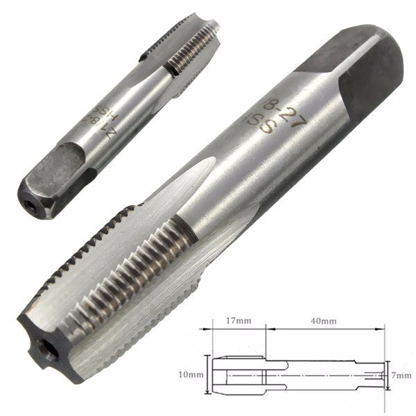 1/8 - 27 HSS NPT Taper Pipe Tap Machine Tap for Pipes Inner Threading Making