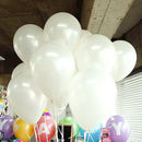 100 Balloons Birthday Wedding Party Decoration Club Balloons 25 cm Color: w