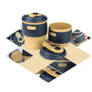 IPRee 350ml Silicone Coffee Cup Portable Folding Seal Insulation Water Mug Camping Travel