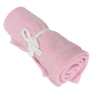 Cotton Baby Cellular Soft Sleeping Blanket Pram Cot Bed Mosses Basket Crib