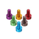 Suleve M3AH10 10Pcs M36mm Hex Socket Screw M3 Cap Head Bolt 7075 Aluminum Alloy Multicolor
