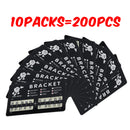 200Pcs / 10Packs Mini Metal Dental Orthodontic Brackets Mini 345 Hooks 022" Slot Tools