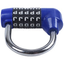 5 Letter Code Combination Suitcase password lock Blue