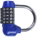 5 Letter Code Combination Suitcase password lock Blue