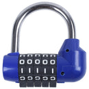 5 Letter Code Combination Suitcase password lock Blue