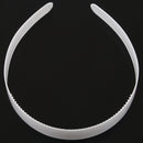 Ladies Headband Plastic with Teeth White G2W7